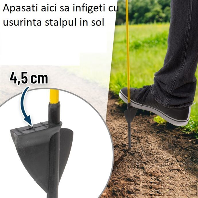 Stalp oval fibra sticla mistreti