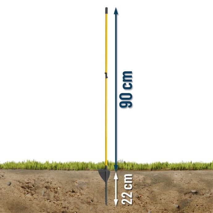 Stalp oval fibra sticla pentru oi