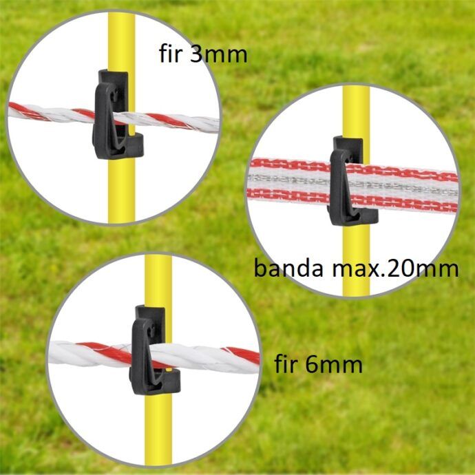 Stalp oval fibra sticla pentru vaci